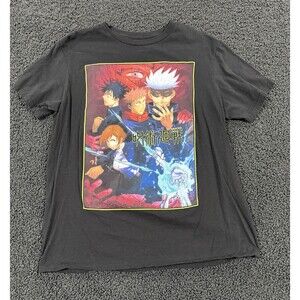 Jujutsu Kaisen Anime Men's Tee T-Shirt Size L 42/44 Black